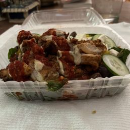 Greek Salad with spicy chicken Greek Salad with spicy chicken