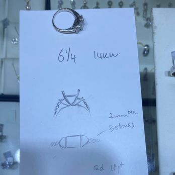 Princess Jewelry - Sketch of setting - Jewelry Near Me - Los Angeles, California Princess Jewelry - Sketch of setting - Jewelry Near Me - Los Angeles, California
