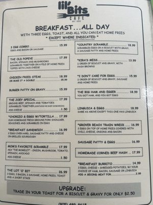 Menu photo 1 Lil'Bits Grover Beach, CA
