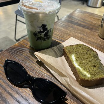 Ape Coffee - Matcha latte and matcha loaf - Coffee & Tea Near Me - Orange, California
