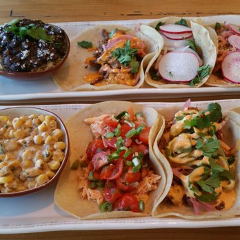 Hook and Lime - Taco medley with corn salad...yum! - Bars Near Me - Omaha, Nebraska