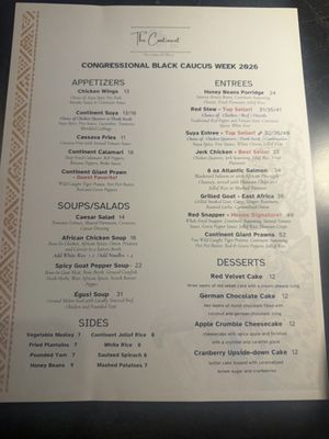 Menu photo 1 The Continent DC Washington, DC, DC Menu photo 1 The Continent DC Washington, DC, DC