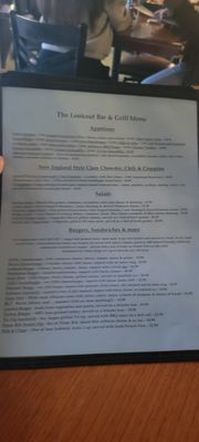 Menu photo 4 The Lookout Bar & Grill Oxnard, CA