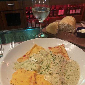 The Old Spaghetti Factory - Pesto Ravioli with an amazing sauce and crab!!! They're much larger than this pic, and very filling... order extra sauce. - Italian Near Me - Phoenix, Arizona The Old Spaghetti Factory - Pesto Ravioli with an amazing sauce and crab!!! They're much larger than this pic, and very filling... order extra sauce. - Italian Near Me - Phoenix, Arizona
