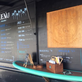 Nomad - Surf. Juice. Coffee - Menu board and order area - Food Trucks Near Me - Boynton Beach, Florida Nomad - Surf. Juice. Coffee - Menu board and order area - Food Trucks Near Me - Boynton Beach, Florida