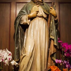 St Jude Shrine - St. Jude Statue Welcoming all Pilgrims.