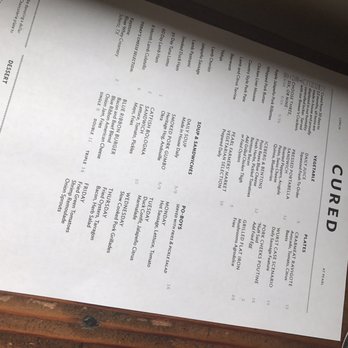 Cured - Menu - Cocktail Bars Near Me - San Antonio, Texas