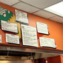 Señor Taco - Menu as of June 2023