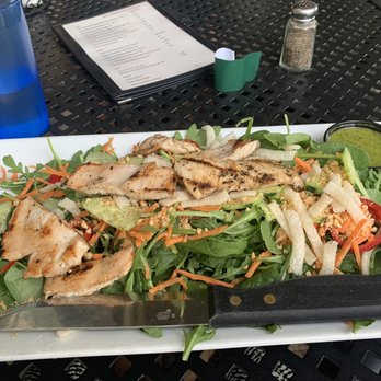 Salmon River Brewery - Thai Basil Salad with grilled chicken - Restaurants Near Me - McCall, Idaho