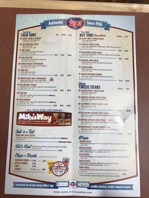 Menu photo 5 Jersey Mike's Subs Paramus, NJ