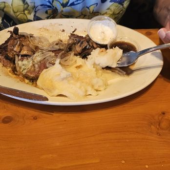 Black Angus Steakhouse - Prime rib with mashed potatoes. - Steakhouses Near Me - Pearl City, Hawaii Black Angus Steakhouse - Prime rib with mashed potatoes. - Steakhouses Near Me - Pearl City, Hawaii