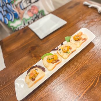 Miyabi Uni - Uni Garlic Canape - Japanese Near Me - Torrance, California Miyabi Uni - Uni Garlic Canape - Japanese Near Me - Torrance, California