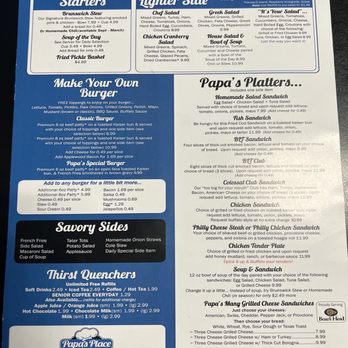 Papa's Place - Menu - Southern Near Me - Dawsonville, Georgia Papa's Place - Menu - Southern Near Me - Dawsonville, Georgia