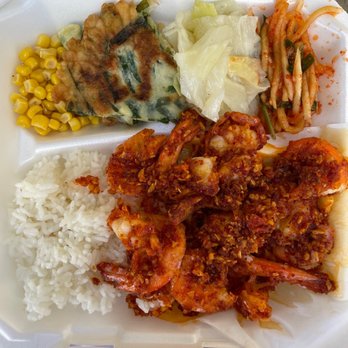 Kahuku Shrimp Go-Rae - Regular spicy shrimp plate (). - Food Stands Near Me - Honolulu, Hawaii Kahuku Shrimp Go-Rae - Regular spicy shrimp plate (). - Food Stands Near Me - Honolulu, Hawaii
