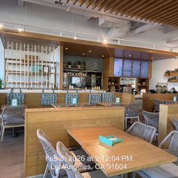 Interior of the restaurant.
