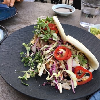 Wabi on Rose - Bow taco with spicy chicken-- not a favorite. - Sushi Bars Near Me - Venice, California Wabi on Rose - Bow taco with spicy chicken-- not a favorite. - Sushi Bars Near Me - Venice, California