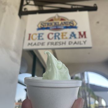 Stricklands Ice Cream - Pandan ice cream. - Ice Cream & Frozen Yogurt Near Me - Costa Mesa, California