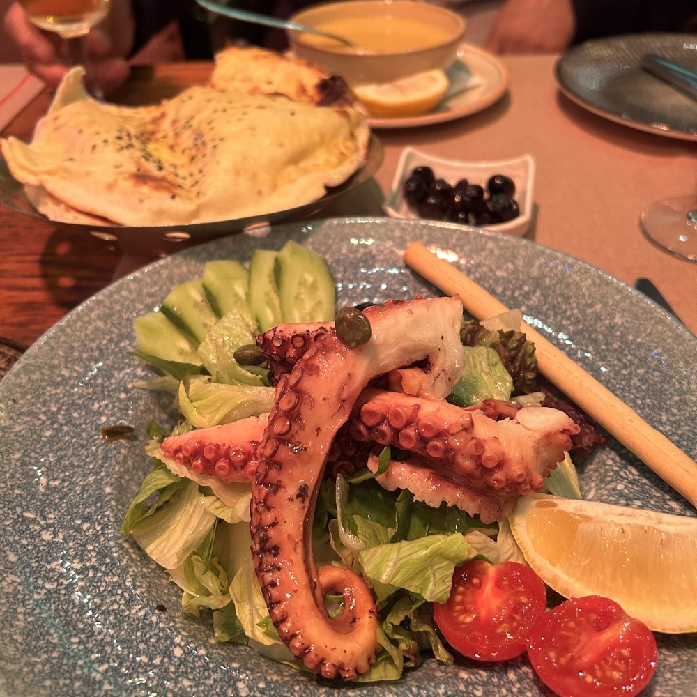 Albura Kathisma - Octopus salad and lentils soup (cream) - Turkish Near Me - Istanbul, 34