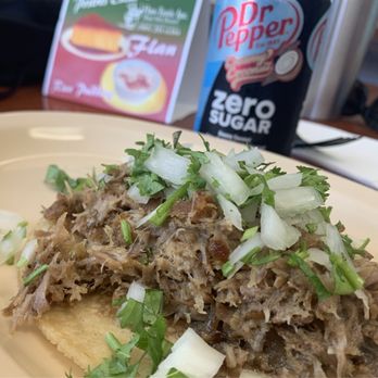 Tacos Elsinore #2 - "Big Carnitas" soft taco - Mexican Near Me - Lake Elsinore, California