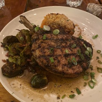 Three OAK Steakhouse - Apple pork chop - Steakhouses Near Me - Easton, Pennsylvania