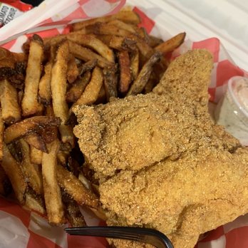 Hog Pit BBQ - Catfish & fries. Sorry, already ate the hush puppies. Crispy cornmeal breaded & hot fresh out of the fryer!! - Barbeque Near Me - Fayetteville, Georgia Hog Pit BBQ - Catfish & fries. Sorry, already ate the hush puppies. Crispy cornmeal breaded & hot fresh out of the fryer!! - Barbeque Near Me - Fayetteville, Georgia