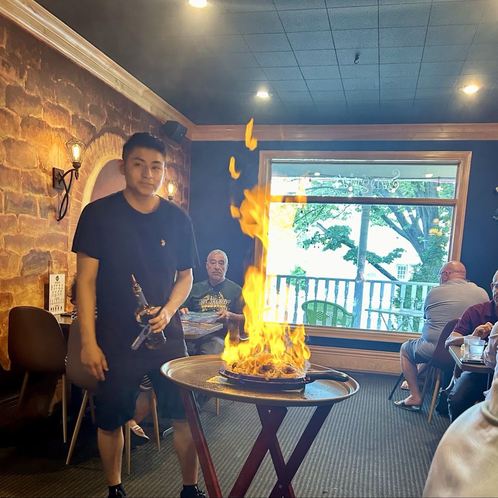 Sangria's Mexican Grill - Ordered the bacon wrapped flaming Tequila Shrimp - Mexican Near Me - Appleton, Wisconsin Sangria's Mexican Grill - Ordered the bacon wrapped flaming Tequila Shrimp - Mexican Near Me - Appleton, Wisconsin