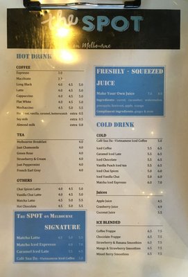 Menu photo 2 The Spot On Melbourne North Adelaide, SA