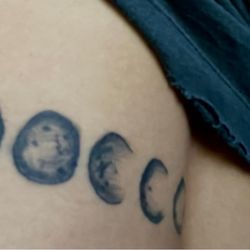 Pins & Needles Tattoo and Body Piercing Studio - Moon phase tattoo