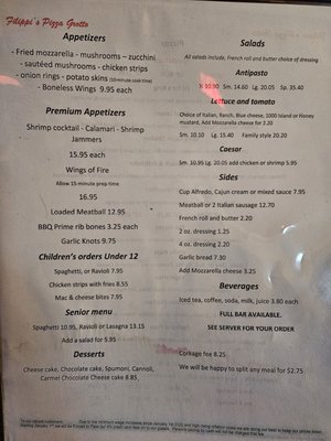 Menu photo 2 Last Chance INN Norco, CA