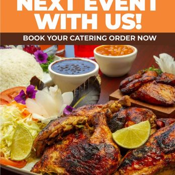 Caribbean Station - a plate of grilled chicken with a side of rice and salsa - Dominican Near Me - Newark, New Jersey