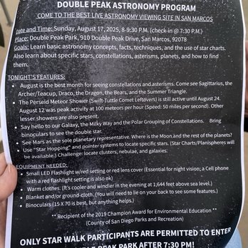 Double Peak Park - These events are informative and interestings - Parks Near Me - San Marcos, California Double Peak Park - These events are informative and interestings - Parks Near Me - San Marcos, California