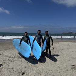 Pillar Point Surf School - A few good friends booked a private lesson!