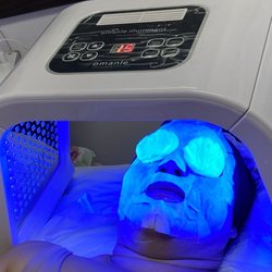 A Touch of Rose Dominican Salon - Facial in progress.