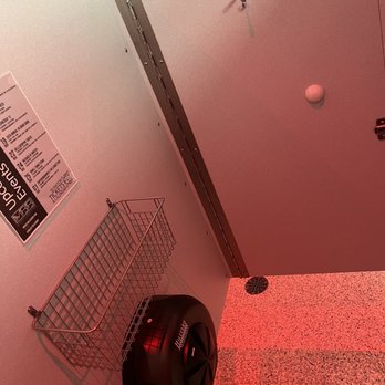 Mickey's Black Box - Women's bathroom stall. Hanging hook AND a basket - Music Venues Near Me - Lititz, Pennsylvania