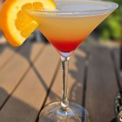 Pineapple upside down cake martini