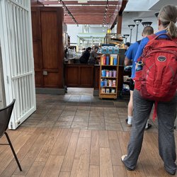Caribou Coffee - In line for coffee at DIA