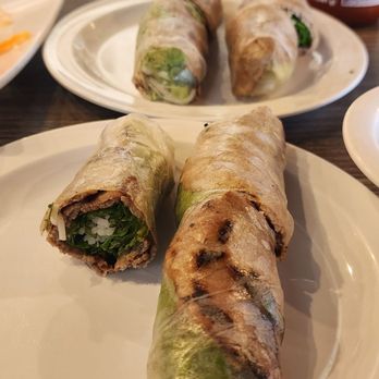 Pho So 1 - Charbroiled beef rolls with peanut sauce & fish sauce (added chili paste and lime juice to the fish sauce) - Vietnamese Near Me - Las Vegas, Nevada Pho So 1 - Charbroiled beef rolls with peanut sauce & fish sauce (added chili paste and lime juice to the fish sauce) - Vietnamese Near Me - Las Vegas, Nevada