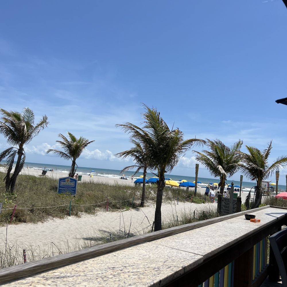 Coconuts On The Beach - Beach/Ocean view from our table - Bars Near Me - Cocoa Beach, Florida