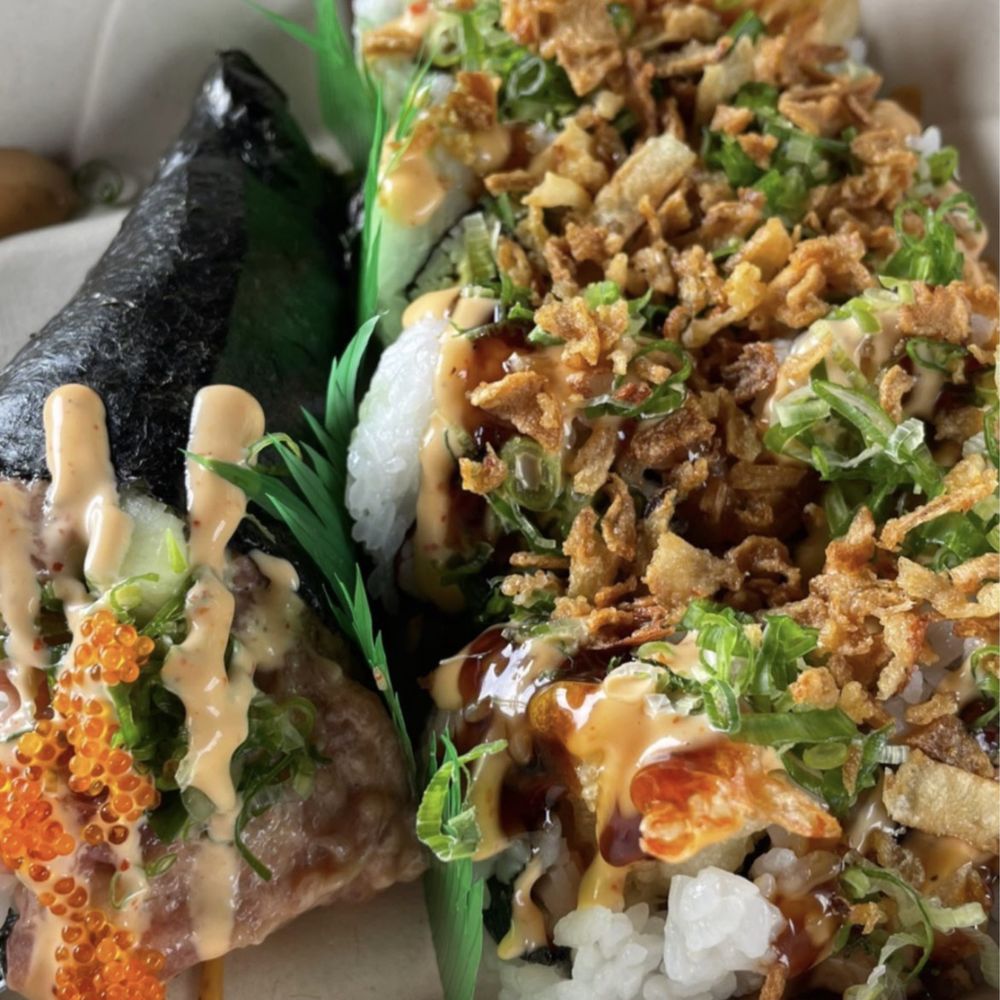Ilea’s Kitchen - Crunch roll and spicy ahi hand roll - Food Stands Near Me - Honolulu, Hawaii
