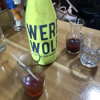 Werewolf - Mix your own mimosa with Mango purée and blood orange purée. - Breakfast & Brunch Near Me - San Diego, California Werewolf - Mix your own mimosa with Mango purée and blood orange purée. - Breakfast & Brunch Near Me - San Diego, California