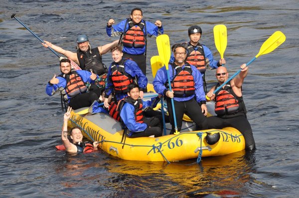 Kennebec White Water Rafting by null