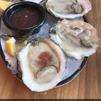 Shy Bird - Oysters here are very tasty and large! - Cocktail Bars Near Me - Cambridge, Massachusetts