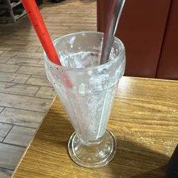 Very small empty milkshake cup that cost $6.39 + tax!! Very small empty milkshake cup that cost $6.39 + tax!!