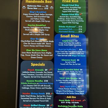Bing's Bao Buns - Menu (8/3/2024) - Breakfast & Brunch Near Me - San Luis Obispo, California Bing's Bao Buns - Menu (8/3/2024) - Breakfast & Brunch Near Me - San Luis Obispo, California