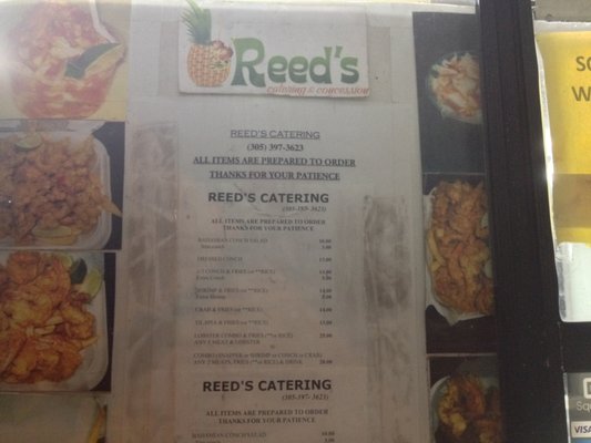 Menu photo 2 Reed's Catering & Concessions Miami, FL Menu photo 2 Reed's Catering & Concessions Miami, FL