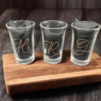 Danielle Janeen Calligraphy - Take a shot-but make it personal. Custom engraved shot glasses for any celebration! - Engraving Near Me Danielle Janeen Calligraphy - Take a shot-but make it personal. Custom engraved shot glasses for any celebration! - Engraving Near Me