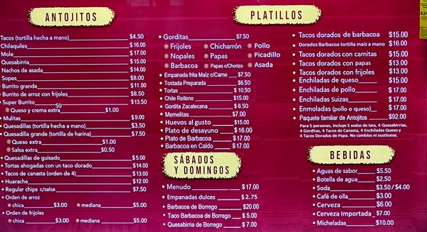 Menu photo 6 El Rincon de Rita San Jose, CA Menu photo 6 El Rincon de Rita San Jose, CA