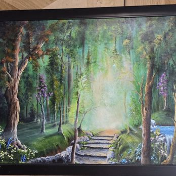 Doug's Place - I LOVE this painting! I wanted to walk right into it. - Breakfast & Brunch Near Me - Castro Valley, California