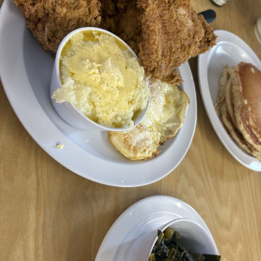 The Serving Spoon - Turkey Chop GRITS. COLLARD GREENS - Breakfast & Brunch Near Me - Inglewood, California
