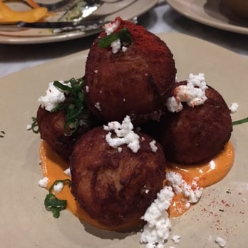 Barcha - potato & sheep's milk feta croquettes - Mediterranean Near Me - San Francisco, California Barcha - potato & sheep's milk feta croquettes - Mediterranean Near Me - San Francisco, California